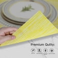 thumbnail image 3 of Homieway Yellow Placemats Set of 4, Washable PVC Kitchen Dining Table Mats, Heat Resistant, Stain Resistant, Easy to Clean, 3 of 6