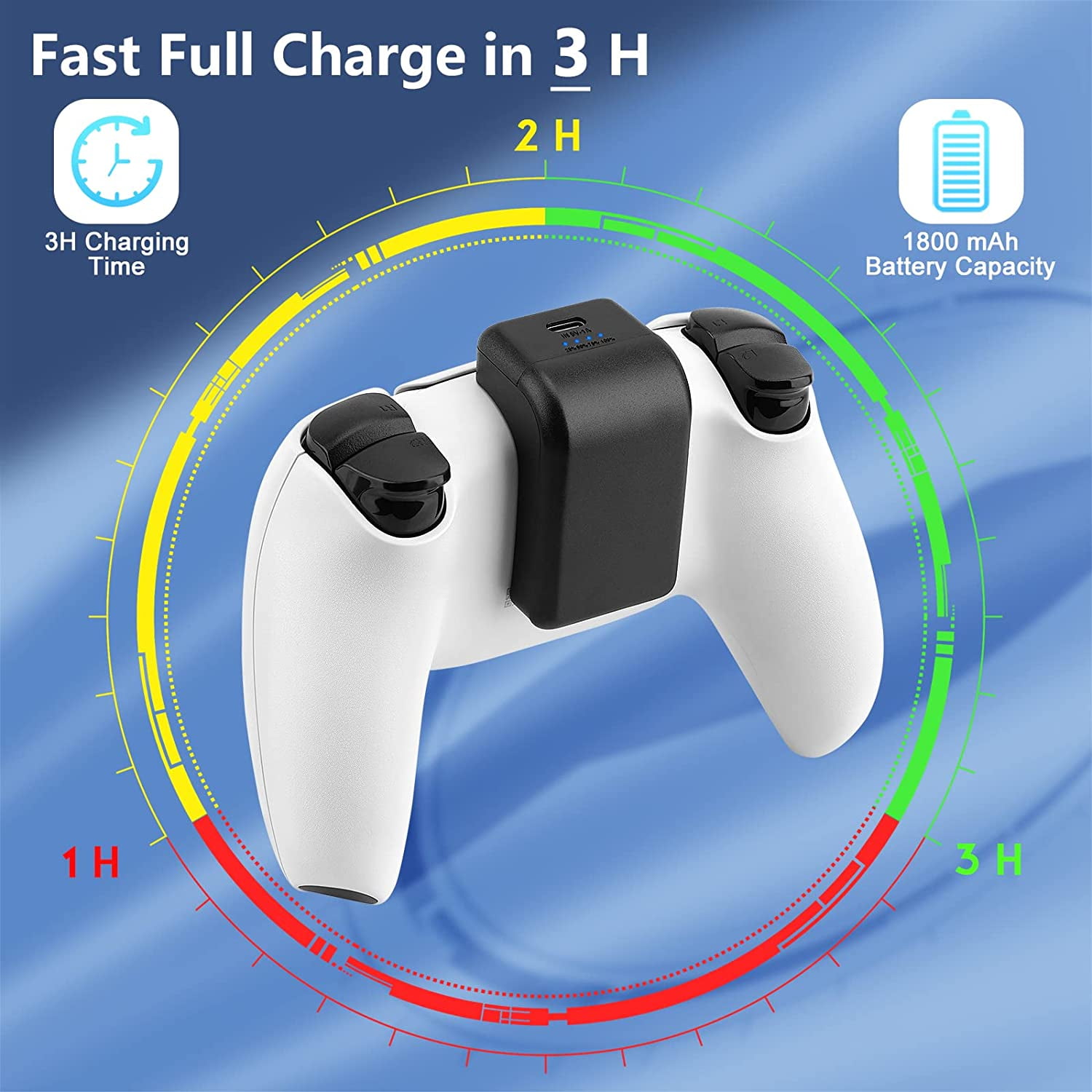 Dobe Battery Pack for PS5 or PS5 Edge Controller (1600mah