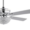 thumbnail image 5 of JONATHAN Y Lillibet 52" 3-Light Traditional Transitional Iron LED CEILING FAN, Chrome by JONATHAN  Y Chrome, 5 of 5