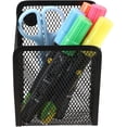 thumbnail image 4 of Magnetic Pencil Holder, 2 Compartments Mesh Stainless Steel Pen Basket, Metal Writing Utensil Storage Organizer for Whiteboard,Blackboard,Kitchen, or Office Levamdar CZBG-XM38-2, 4 of 5