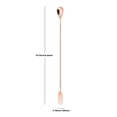 thumbnail image 3 of Bar Spoon With Full Twisted Stem Handle Bartender Tool Copper, 3 of 7