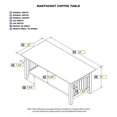 thumbnail image 4 of Leo & Lacey Coffee Table in Caramel Latte, 4 of 4