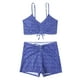 thumbnail image 1 of Traje de baño con pliegues de ángulo plano conservador para mujer informal con estilo Bikini cómodo hueco con estampado OAVQHLG3B Store  lin121212, 1 of 4