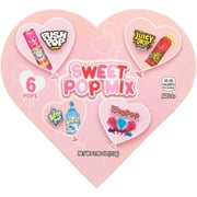 Bazooka Candy Brands Sweet Pop Mix of Valentines Day Heart-Shaped Lollipop Gift Box, 1 Count