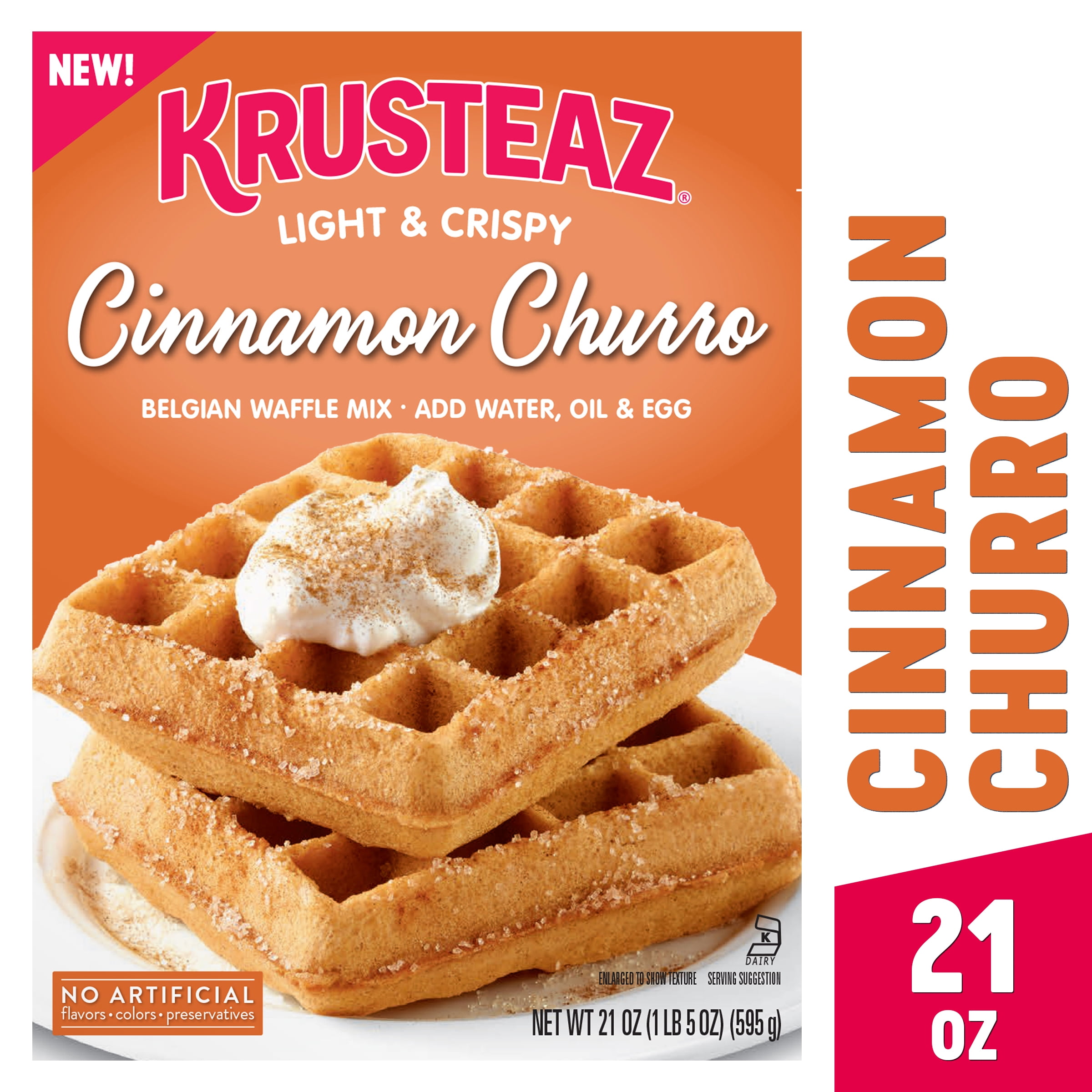 (6 pack) Krusteaz Cinnamon Churro Belgian Waffle Mix