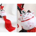 thumbnail image 4 of Feng Shui Lucky Cat Ceramic Pendant Charm Hanging For Wealth Fortune, 4 of 5