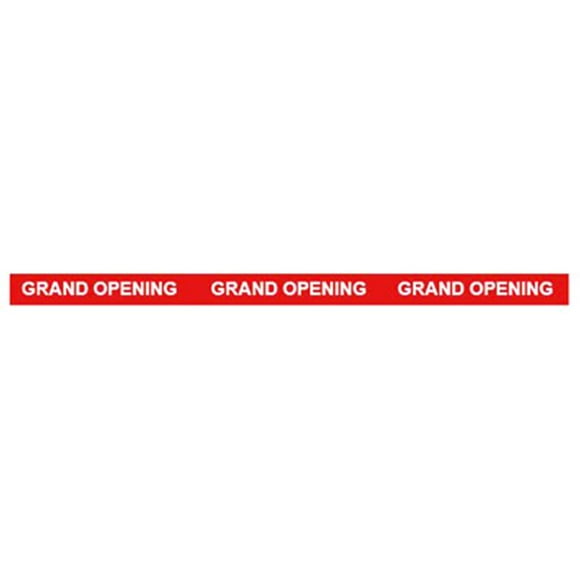 One Source Industries 253763 6 in. x 5 yards Grand Opening Ceremonial Ribbon, Red