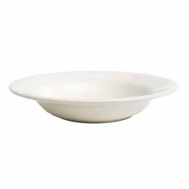 Tuxton China TRE-003 Reno 8.75 in. Wide Rim Soup Bowl - White Porcelain - 2 Dozen
