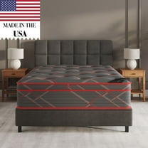 Ottomanson 13" Full Plush Euro Top Hybrid Mattress with Pocket Coils, Pressure Relief, CertiPUR-US & Bed in a Box