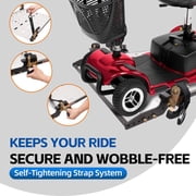 Rockland Electric Wheelchair & Scooter Carrier Lift, Hitch-Mount Automatic Mobility Lift, 350 lb Capacity, Foldable Platform with Manual Crank for 2 Receiver
