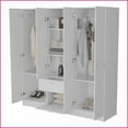 thumbnail image 5 of Chests & Wardrobes | White 6-Door 2-Drawer Wardrobe with Shelf | 20H x 22W x 15D | Particle Board, 5 of 8