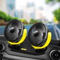 thumbnail image 3 of Amdohai Dual Head USB Fan 360 Degree Rotating 5V 2A 3 Speed Modes Portable for, 3 of 8