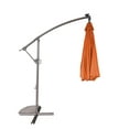thumbnail image 6 of Boyel Living Outdoor Patio Offset Umbrellas with LED, 10FT Offset Patio Umbrella Hanging Cantilever Market Patio Umbrella w/ Crank&Tilt, for Backyard Garden Pool Deck, Orange (Without Base), 6 of 12