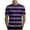 Purple-3, variant on Men's Undershirt Mens Cotton T Shirts Striped Shirts for Men Loose Fit Casual Short Sleeve Tshirt Lightweight Running Work Big and Tall Summer Beach Tees