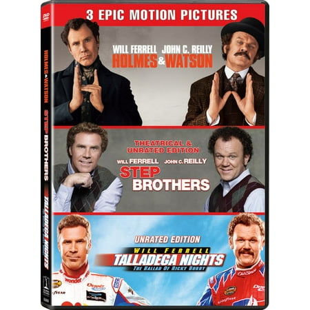 Will Ferrell/John C. Reilly Triple Feature (Holmes & Watson / Step Brothers / Talladega Nights) (DVD + Digital