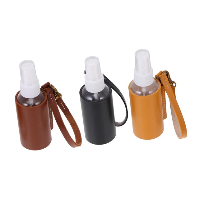3 uds botella de spray botella de piel con soporte botella portátil lavado de manos viaje jabón de manos mini botellas de spray de plástico viaje vacío