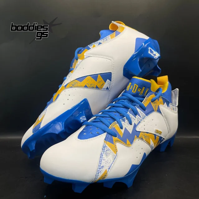 Ni - ke Ni - ke Air Jordan 7 Vapor Edge Low 'UCLA' Player Exclusive PE RARE Football Cleats