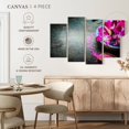 thumbnail image 4 of Elephant Stock Spa Fusion Wall Art - Horizontal Multi Panel Canvas - Living Room Wall Decor - Floral And Botanical Multi Panel - Gray And Purple Decor - 36" x 22", 4 of 4