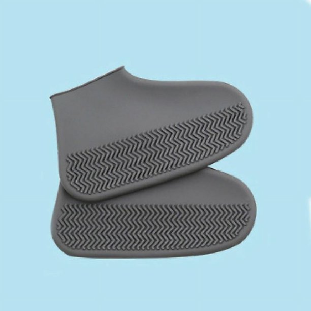 Funda impermeable de silicona reutilizable para zapatos contra la lluvia, antideslizante