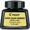 Pilot Super Color Permanent Marker Ink Refill, Black