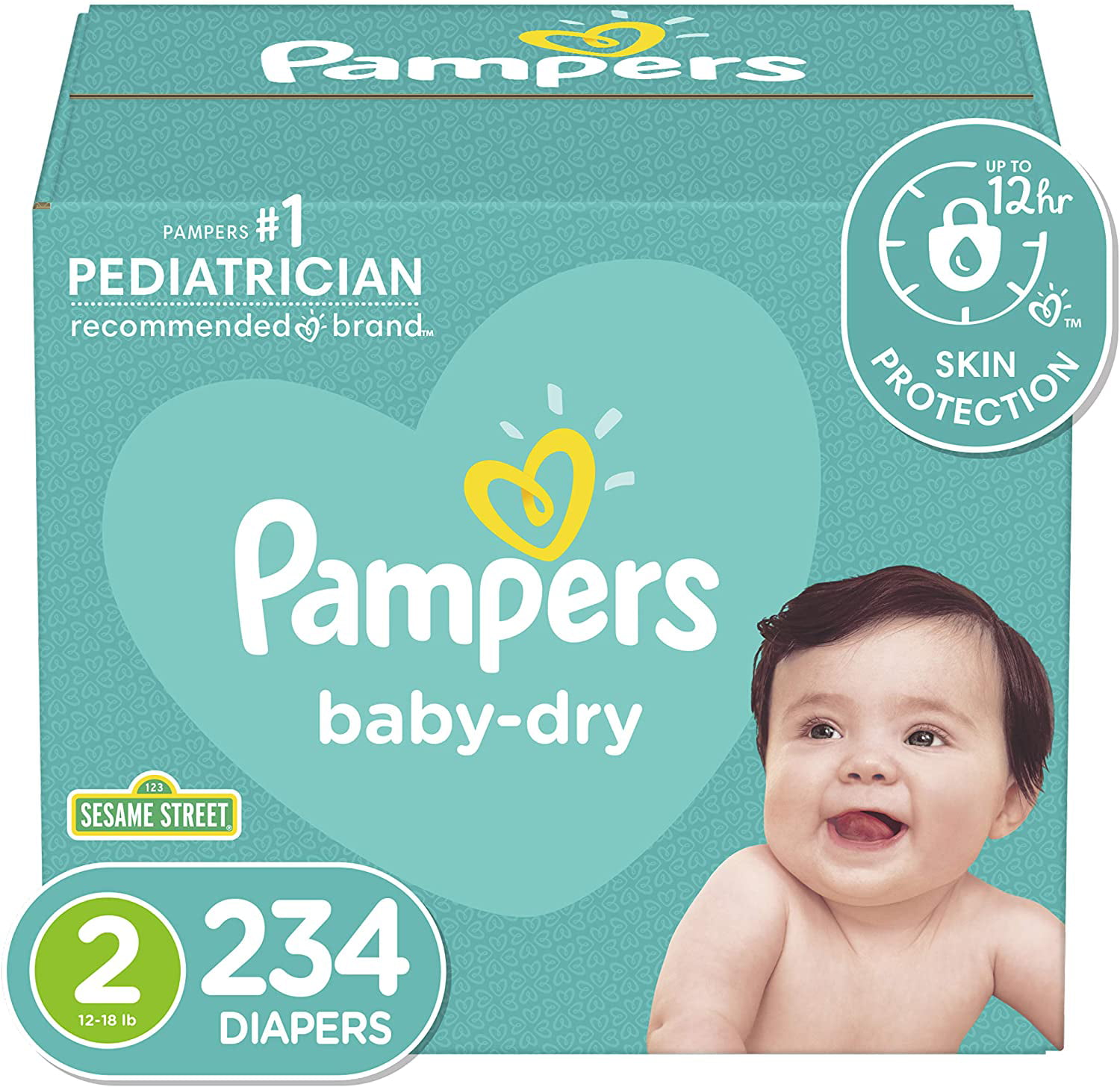 Size 4 Giga Pack Pampers Baby Dry Air Channels Nappies 120 Disposable Nappies 