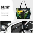 thumbnail image 3 of Zufioo Realistic Style Wolf Warrior Print Large Capacity Beach Travel Bag, Zippered Pocket Foldable Hand-held Shoulder Beach Bag, 3 of 7