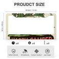 thumbnail image 3 of Happy Camper Life Is Good License Plate Frame 2 PCS Camper Gifts Standard Car Tag Cover Holder Gift for Dad 2 Holes Quality Aluminum Metal License Plate Cover, 3 of 6