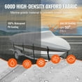 thumbnail image 3 of KFFKFF Boat Cover 600D Waterproof 23-24 ft Boat Cover V-Hull Tri-Hull Runabout, 3 of 9