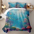 thumbnail image 2 of Erosebridal Marine Animal Shark Quilt Full for Boys Girls,Sea Wildlife Full Bedspread Sets Teens, 2 of 7