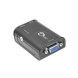 SIIG HDMI To VGA Converter With Audio Extraction - 1080p 60Hz, 3.5mm Audio Out, Micro USB Powered, Not HDCP