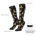 thumbnail image 4 of Naloa Christmas Gold Deers Thigh High Socks Extra Long Stretchy Sock Women Over Knee High Opaque Stocking Daily Wear, 4 of 6