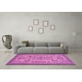 thumbnail image 3 of Ahgly Company Indoor Square Abstract Pink Modern Area Rugs, 4' Square, 3 of 4