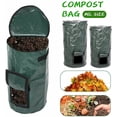 thumbnail image 5 of Compost Bag Leaf Lawn Bag Yard Garbage Kitchen Lid Compost Bin, Multipurpose Gardening Container, 5 of 5