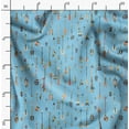 thumbnail image 2 of Soimoi Blue Poly Georgette Fabric Arrow Tribal Fabric Prints By Yard 52 Inch Wide, 2 of 6