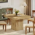 thumbnail image 5 of Tribesigns 39" Wood Small Kitchen Table, Farmhouse Square Dining Table for 4, Natural, 5 of 5