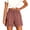Brown, variant on Sheghy Workout Shorts Women 100%Cotton Women Summer Fashion Solid Quick Dry Sports Drawstring Dual Pocket Knee-Length Shorts Black S