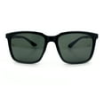thumbnail image 5 of Mens Classic Rectangle Sporty Gentlemanly Plastic Fashion Sunglasses Black - Green, 5 of 7