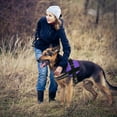thumbnail image 6 of DogLine - Dog Harness, Reflective No-Pull Adjustable Pet Vest with Handle for Walking, Training, Service and Outdoors - Breathable No - Choke Room for Patches(Purple: Girth 22" - 30"), 6 of 7