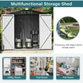 Seizeen Sheds and Outdoor Storage, 6 x 4FT Large Metal Storage Shed for