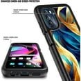 thumbnail image 5 of Nagebee Phone Case Compatible for Motorola Moto G 5G (2022) with [Built-in Screen Protector], Full-Body Protective Shockproof Rugged Bumper Cover, Impact Resist Durable Case (Yellow/Blue), 5 of 5