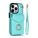 thumbnail image 1 of Funda tipo cartera de piel tarjetero compatible con funda para teléfono móvil, verde, 1 of 5