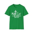 thumbnail image 2 of Plot Twist He Lives, Gildan Unisex Softstyle T-Shirt, Graphic Tee, S-3XL, 2 of 5