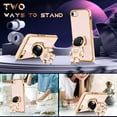 thumbnail image 3 of for iPhone SE 2022/2020/8/7 Case Astronaut Cute for Women Girls Girly Unique Phone Cases with Astronaut Hidden Stand Kickstand 6D Design Cover for iPhone 7/8/SE 4.7 inch, 3 of 11