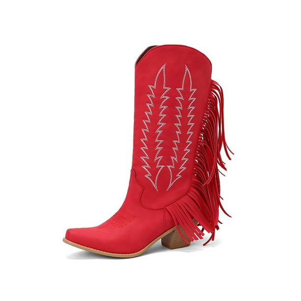 Cowgirl top boots red