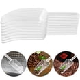 thumbnail image 4 of EeaseMX 8Pcs Plastic Scoop Mini Clear Harina Ice Candy Postre Buffet Popcorn Scoop Shovel (Blanco), 4 of 7