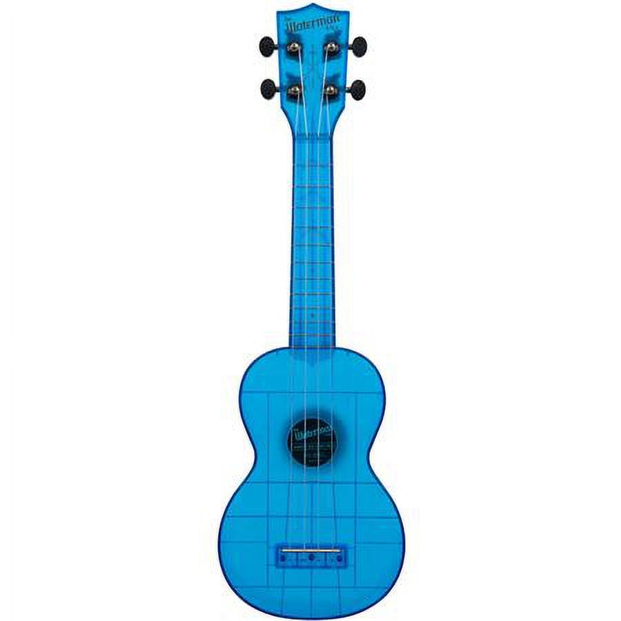 Kala Brand Music Co. The Waterman Sea Glass Collection, 4-String Ukulele, Right, Cobalt Blue, Soprano (KA-WMT-BL-S)