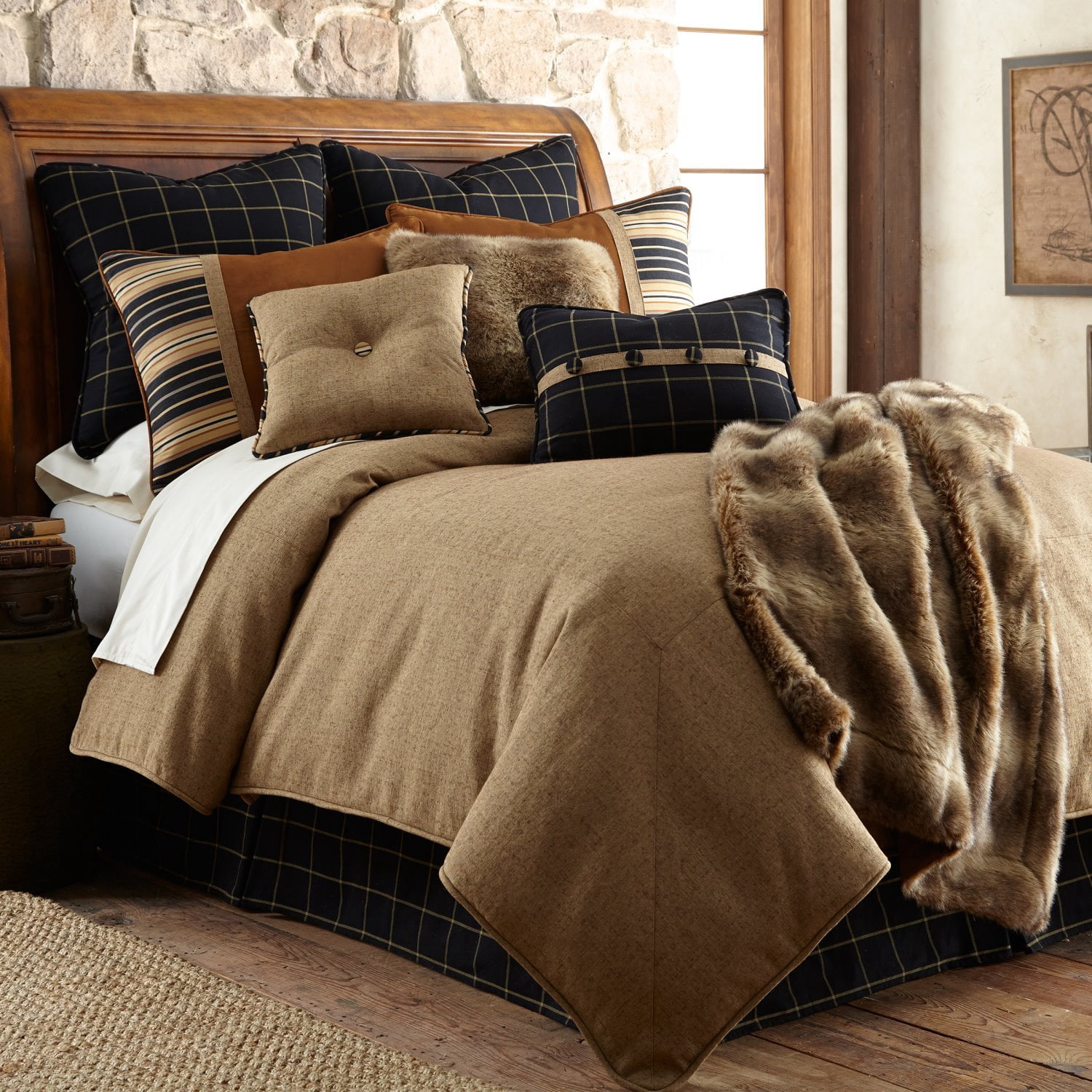 Norwich 5 Pc. Full Comforter Set - Tan 