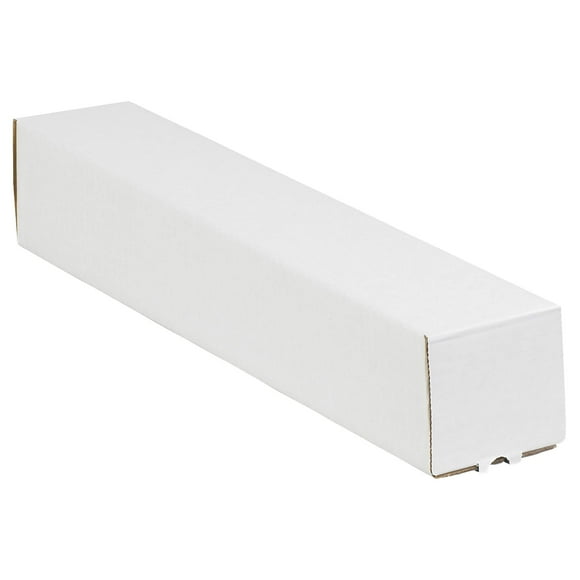 BOX USA BM2237 Square Mailing Tubes, 2" x 37", Oyster White (Pack of 50)