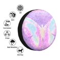 thumbnail image 4 of Susaid Purple Sparkling Butterfly Print Tire Covers,Waterproof Anti-UV Snow Sun Rain Tire Covers for RV,Truck, SUV, Trailer, Camper-17 inch, 4 of 6