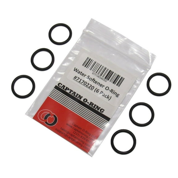 Water Softener O-Ring 7170220 6 Pack for Ecowater 3000 / 3002 by Captain O-Ring LLC